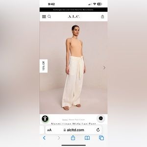 A.L.C.  Wide leg linen pants. New with tags.
